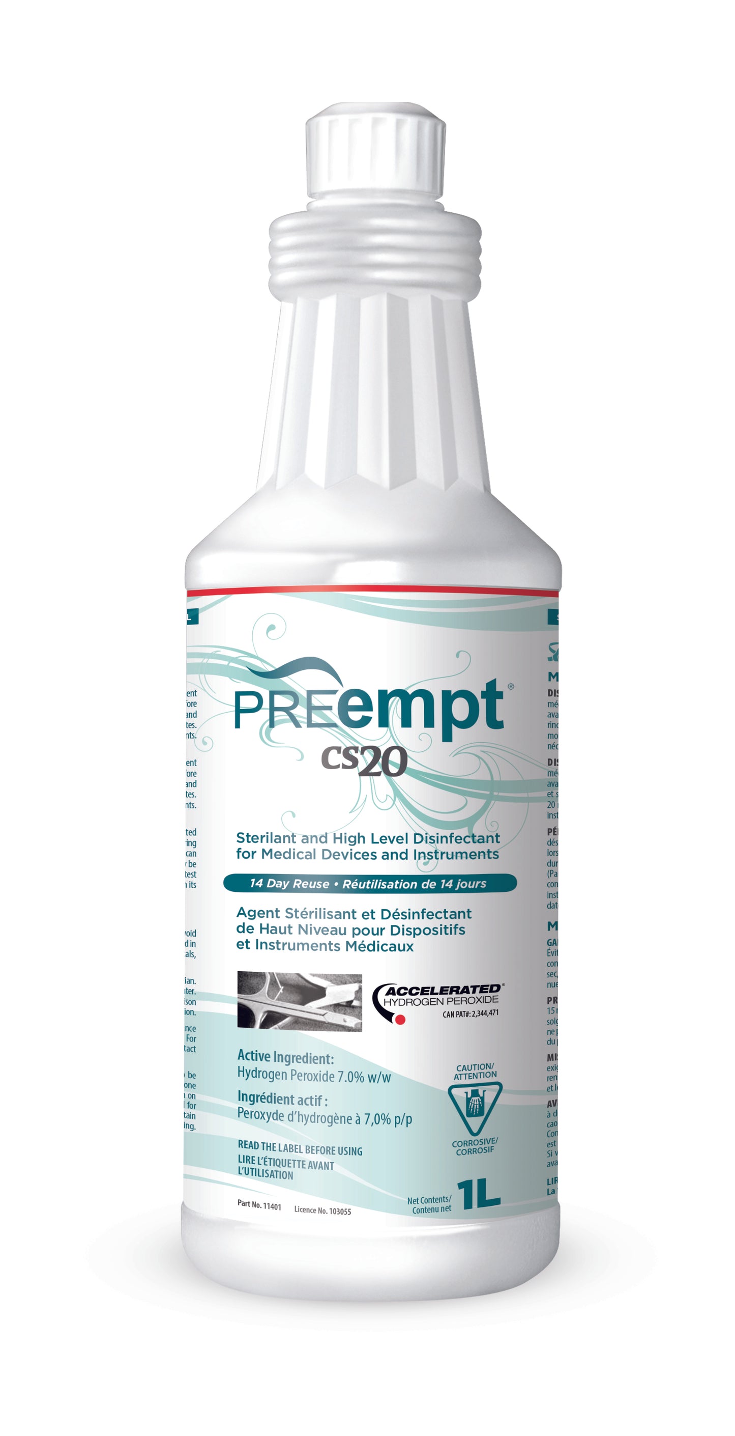 PREempt CS20 Chemical Sterilant Disinfectant For Tool  1L