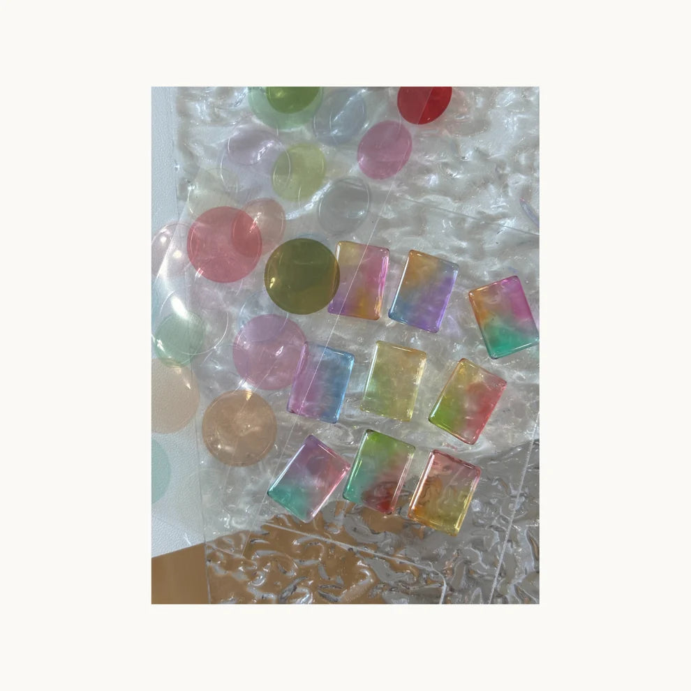 Qingyou Cube Glass Jelly Painting Gel Palette