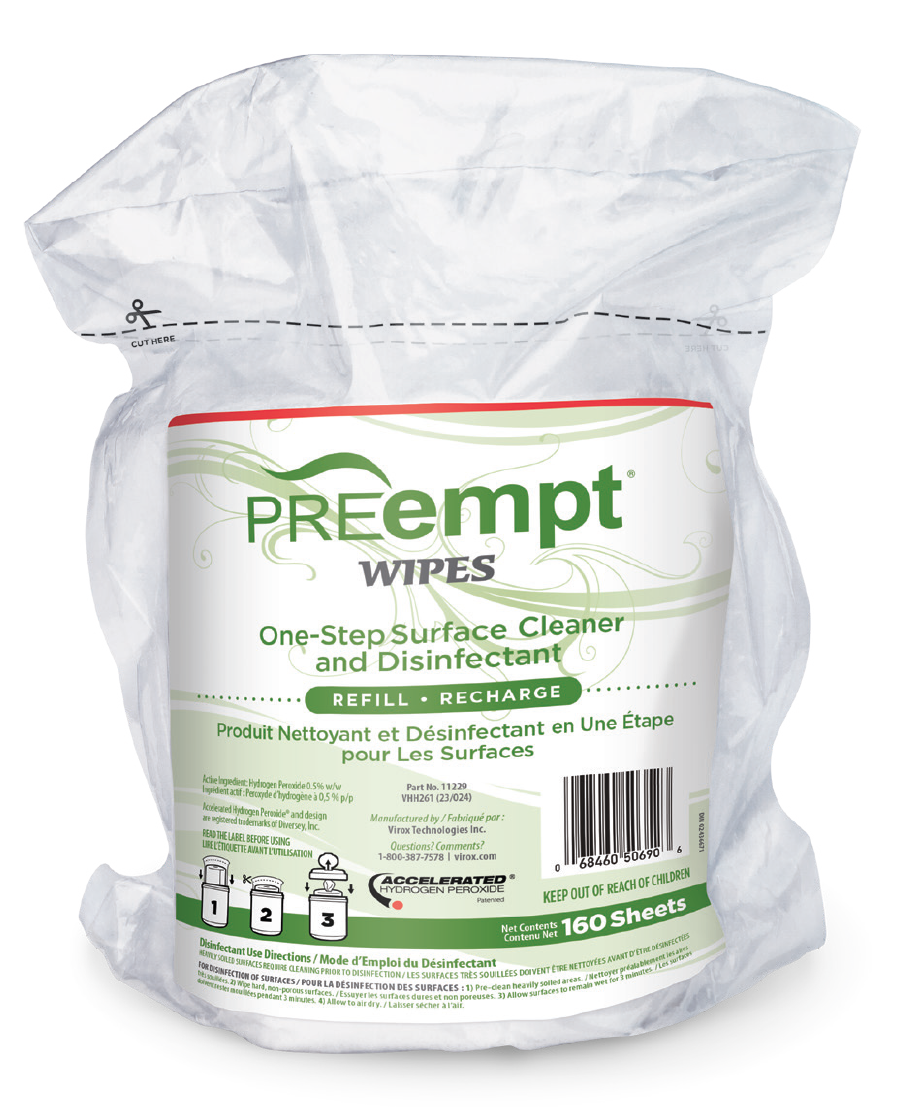 PREempt RTU Surface Disinfectant Wipes Refill