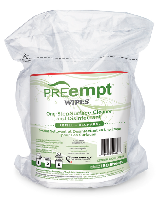 PREempt RTU Surface Disinfectant Wipes Refill