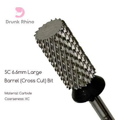 SC 6.6mm Large Barrel (Cross Cut) Drill Bits