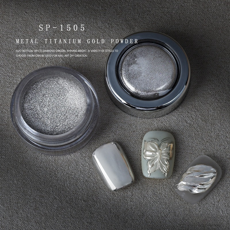 High Shine Metal Titanium Mirror Powder 8 Colors