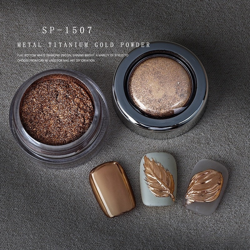 High Shine Metal Titanium Mirror Powder 8 Colors