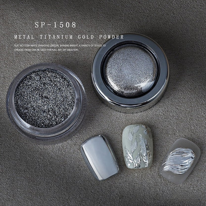 High Shine Metal Titanium Mirror Powder 8 Colors