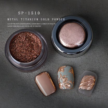 High Shine Metal Titanium Mirror Powder 8 Colors