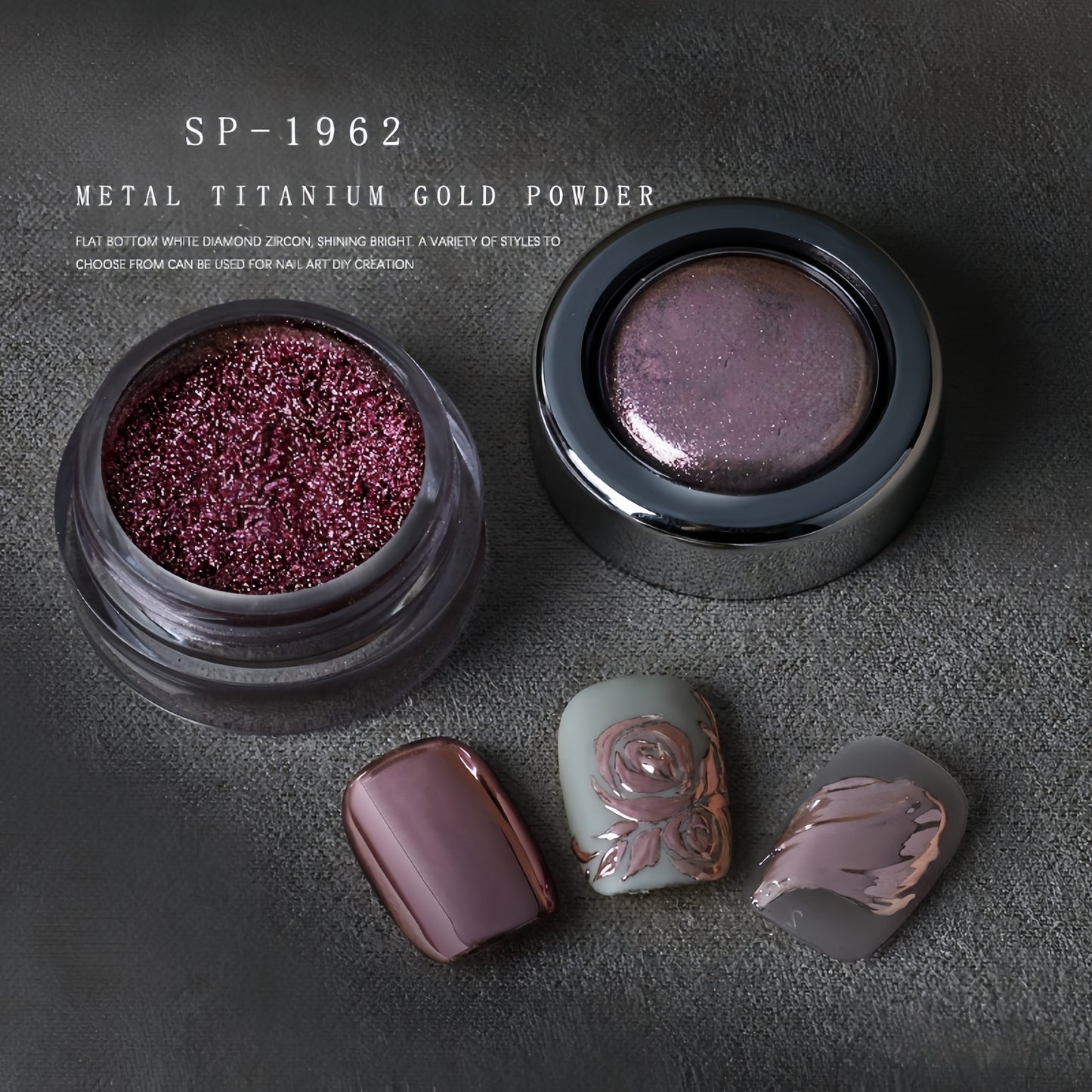 High Shine Metal Titanium Mirror Powder 8 Colors