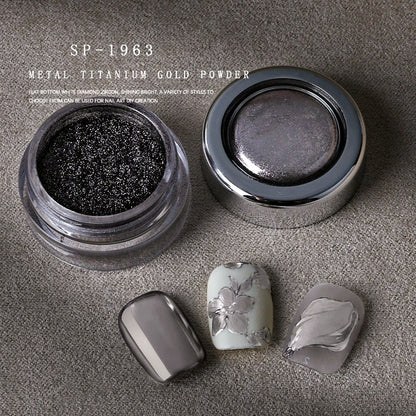 High Shine Metal Titanium Mirror Powder 8 Colors