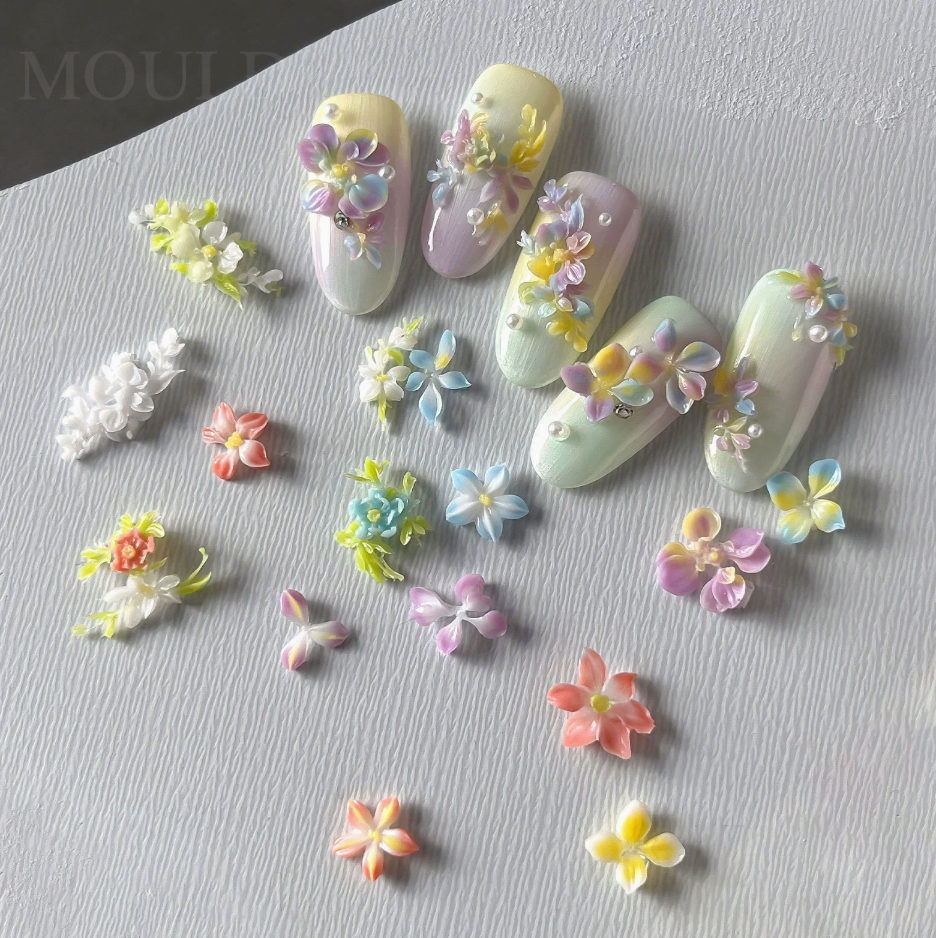 3D Nail Art Silicone Mold – Spring Garden
