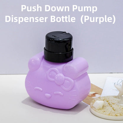 Cute Kitty Push Down Pump Dispenser Bottle