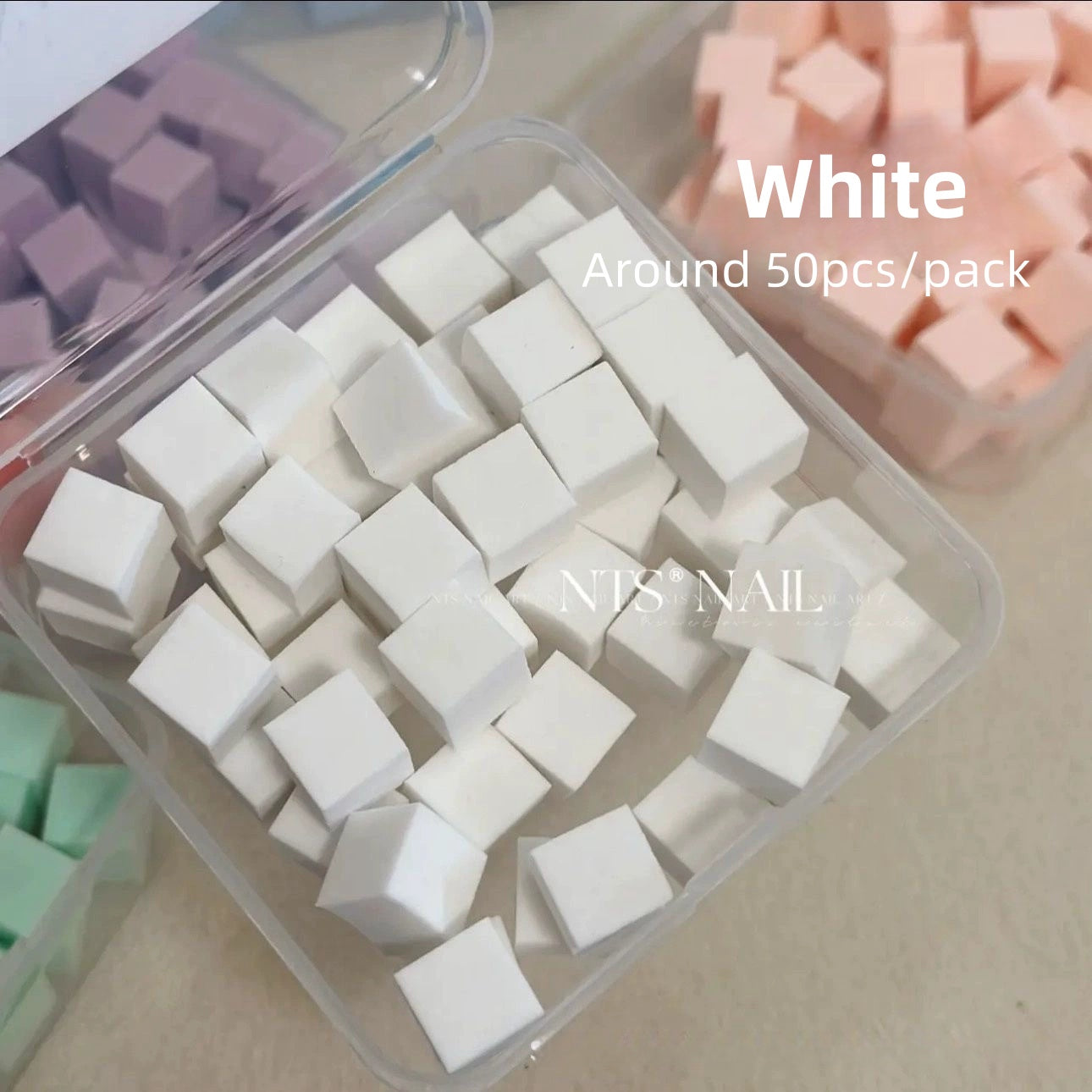 Mini blocs éponges pour nail art ombré (50 pièces)