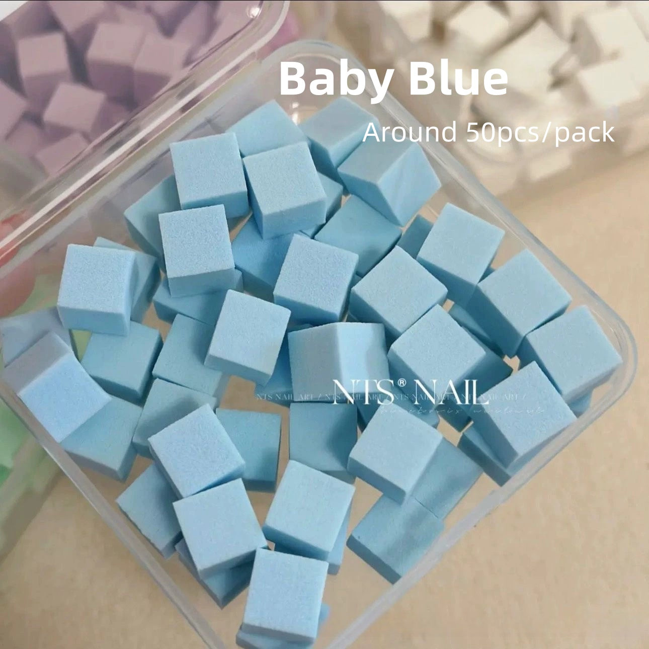 Mini blocs éponges pour nail art ombré (50 pièces)