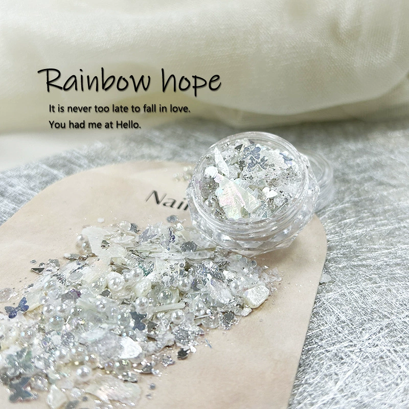 Aurora Butterfly Glitters Nail Decorations