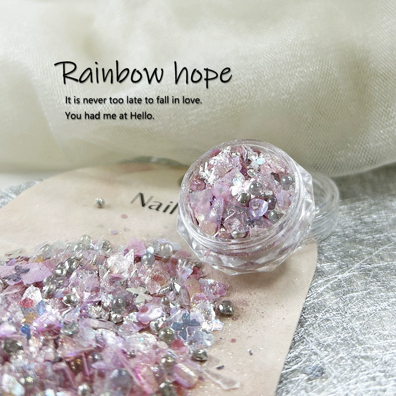 Aurora Butterfly Glitters Nail Decorations