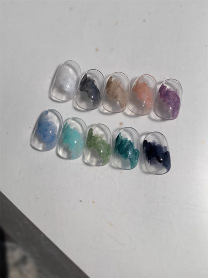 Gel Mousse Dina Blooming Ink Shimmer Glitter Series #41-50