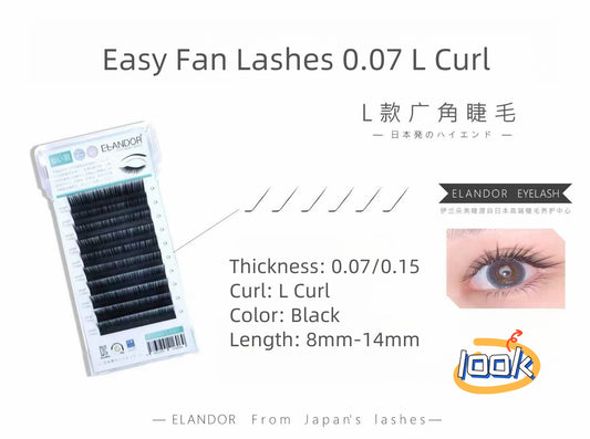 Easy Fan Lashes 0.07 L Curl