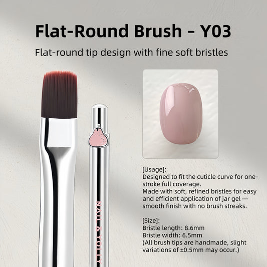 Yolly Y03 Flat-Round Tip Brush