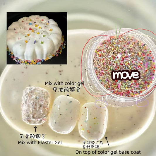 Sugary Diamond Cake Nail Powder
