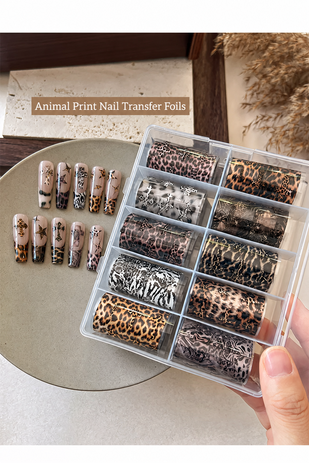 Animal Print Nail Transfer Foils