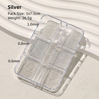 Mixed Size 3D Nail Caviar Beads Nail Decroration