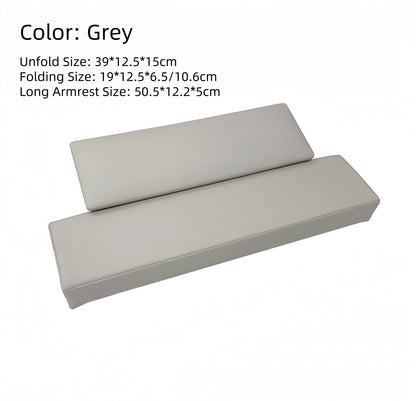 High End Woden Inlined Folding Nail Armrest Pillow Set