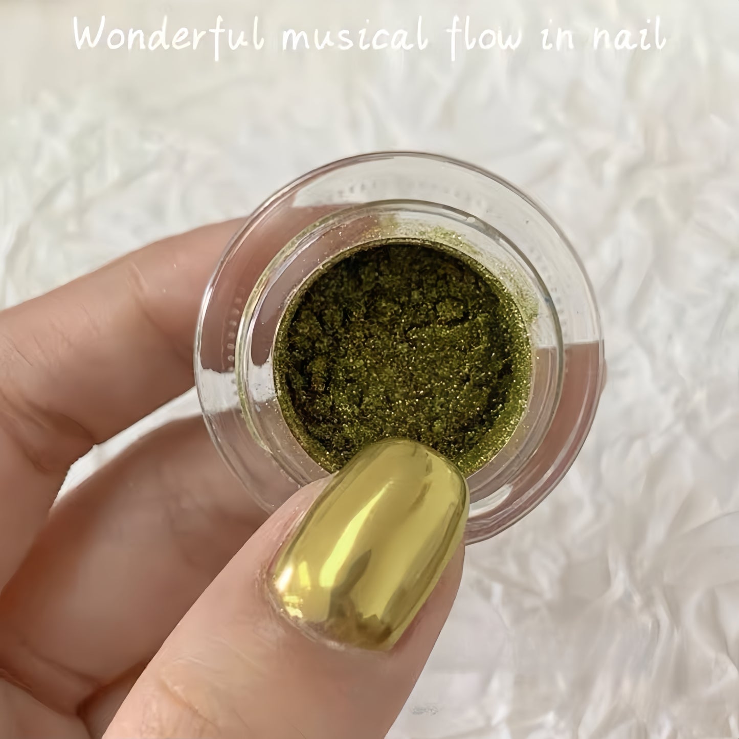 Ultra Reflective Nail Mirror Powder - Lemon