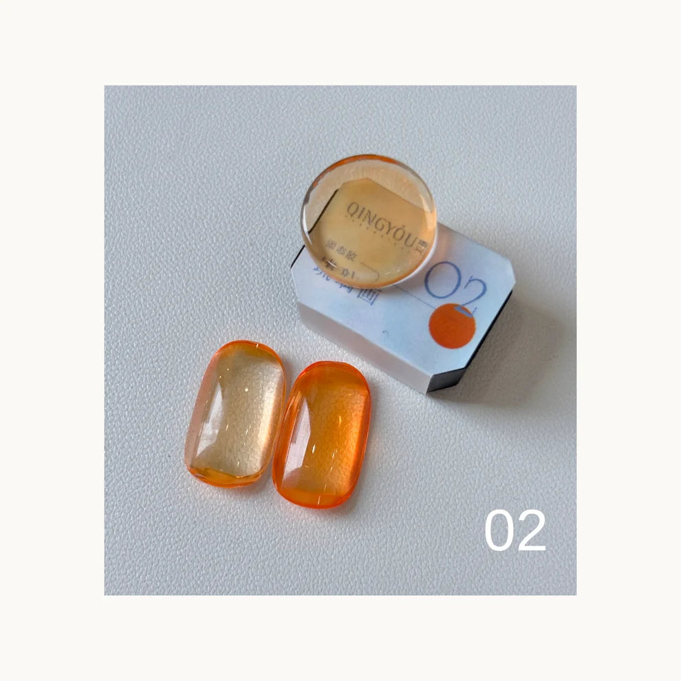 Qingyou Cube Glass Jelly Painting Gel Palette