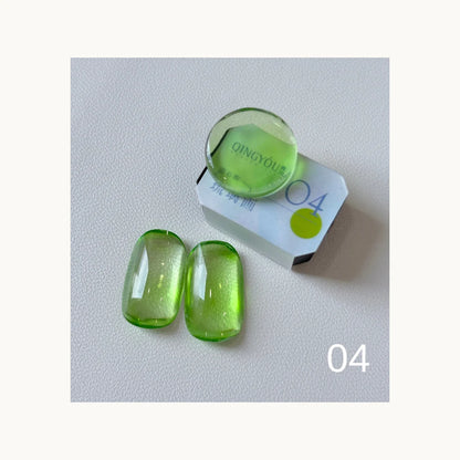 Qingyou Cube Glass Jelly Painting Gel Palette