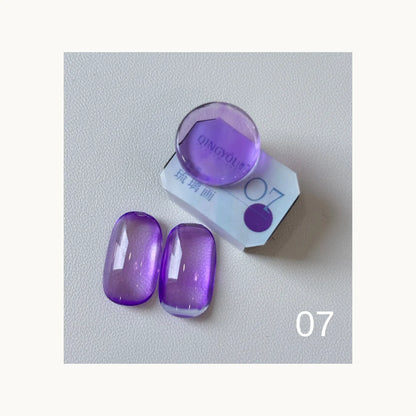 Qingyou Cube Glass Jelly Painting Gel Palette