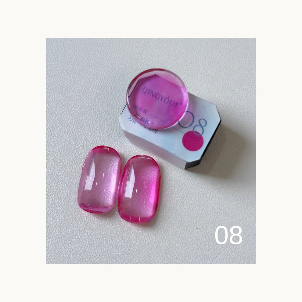 Qingyou Cube Glass Jelly Painting Gel Palette
