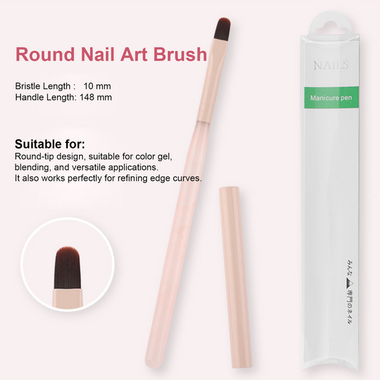 10mm Round Nail Art Brush wit Lid