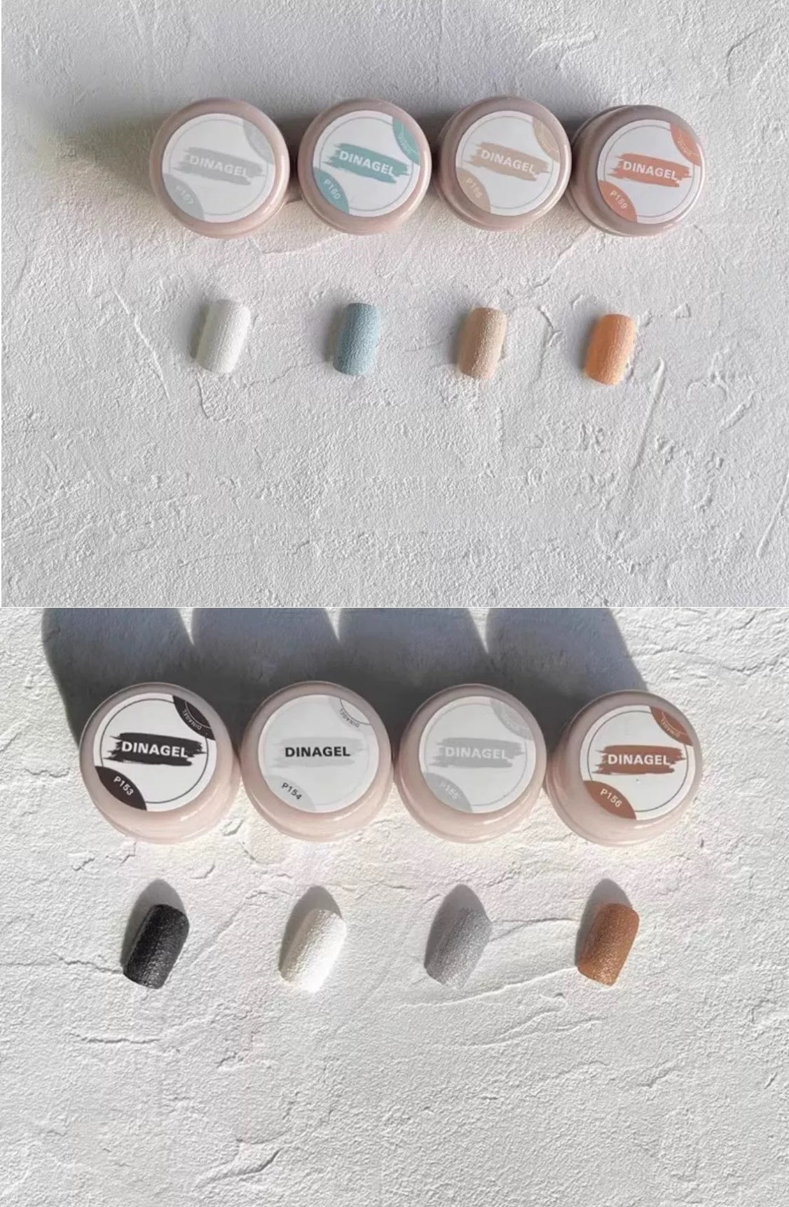 Gel de couleur DinaGel Grit Sand Series [153-160]