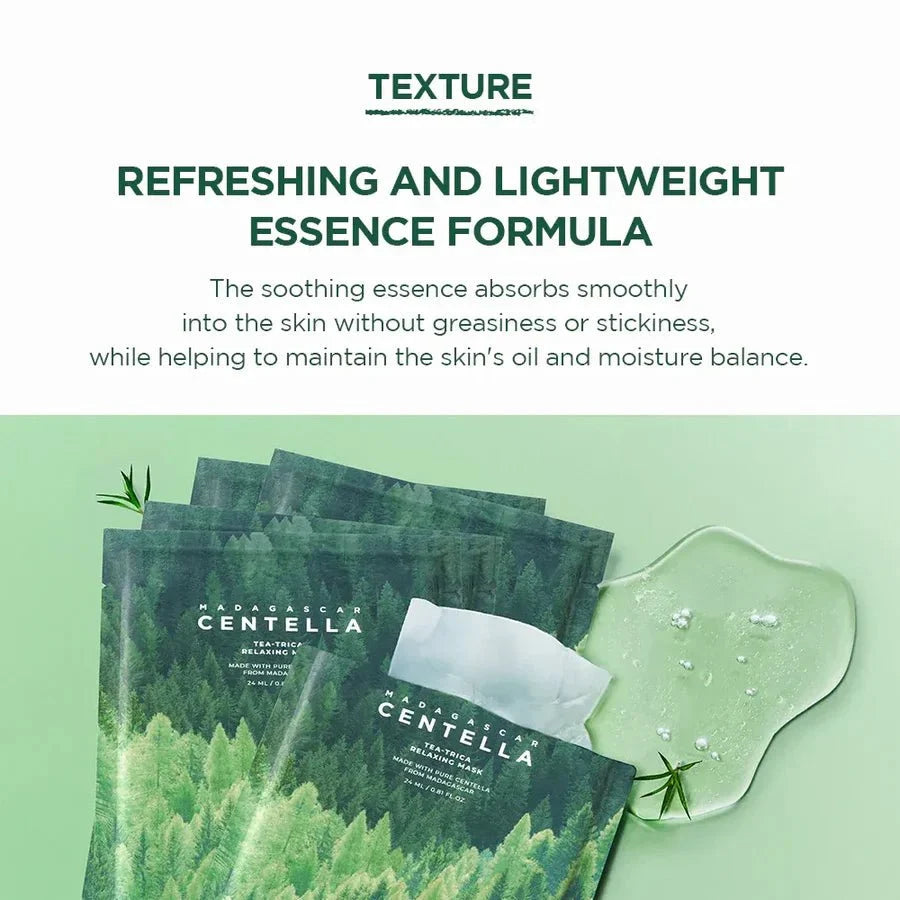 SKIN1004 Madagascar Centella Tea-Trica Relaxing Mask - 5PCS