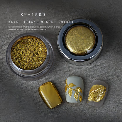 High Shine Metal Titanium Mirror Powder 8 Colors