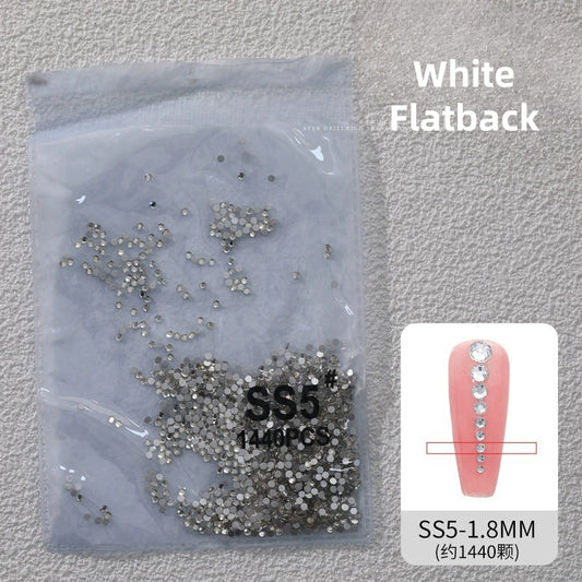 SS5 Flatback Crystal Rhinestone Nail Decoration 1440pcs